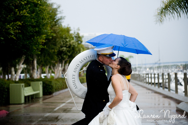 wedding ceremony aboard a vintage yacht as it cruised the San Diego Bay
