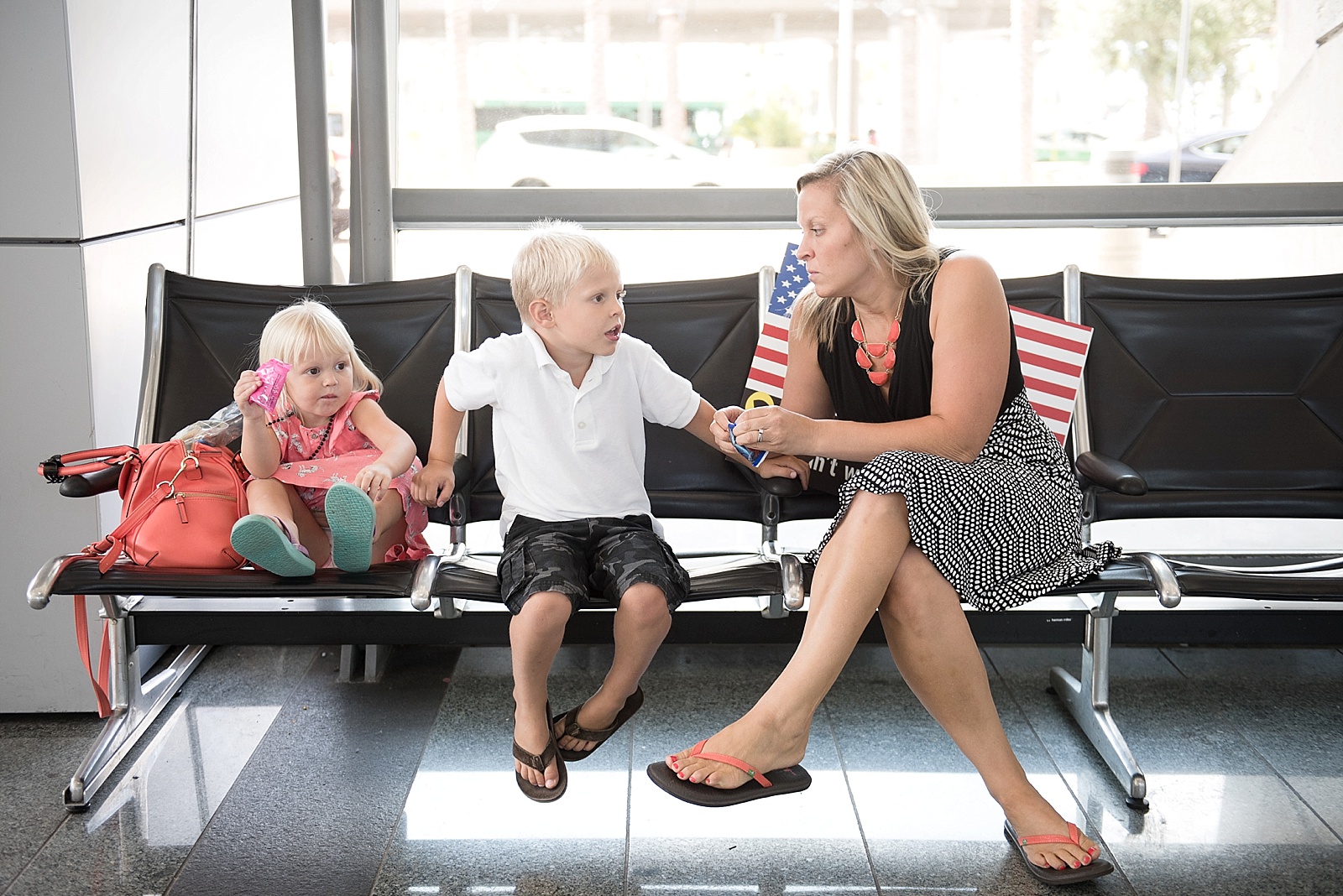Military deployment Homecoming photography at the San Diego Airport by Lauren Nygard