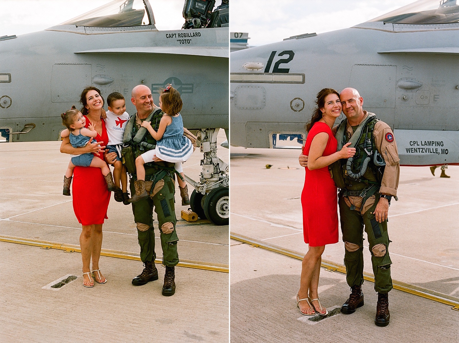 USMC pilot homecoming at MCAS Miramar by San Diego portrait photographer Lauren Nygard