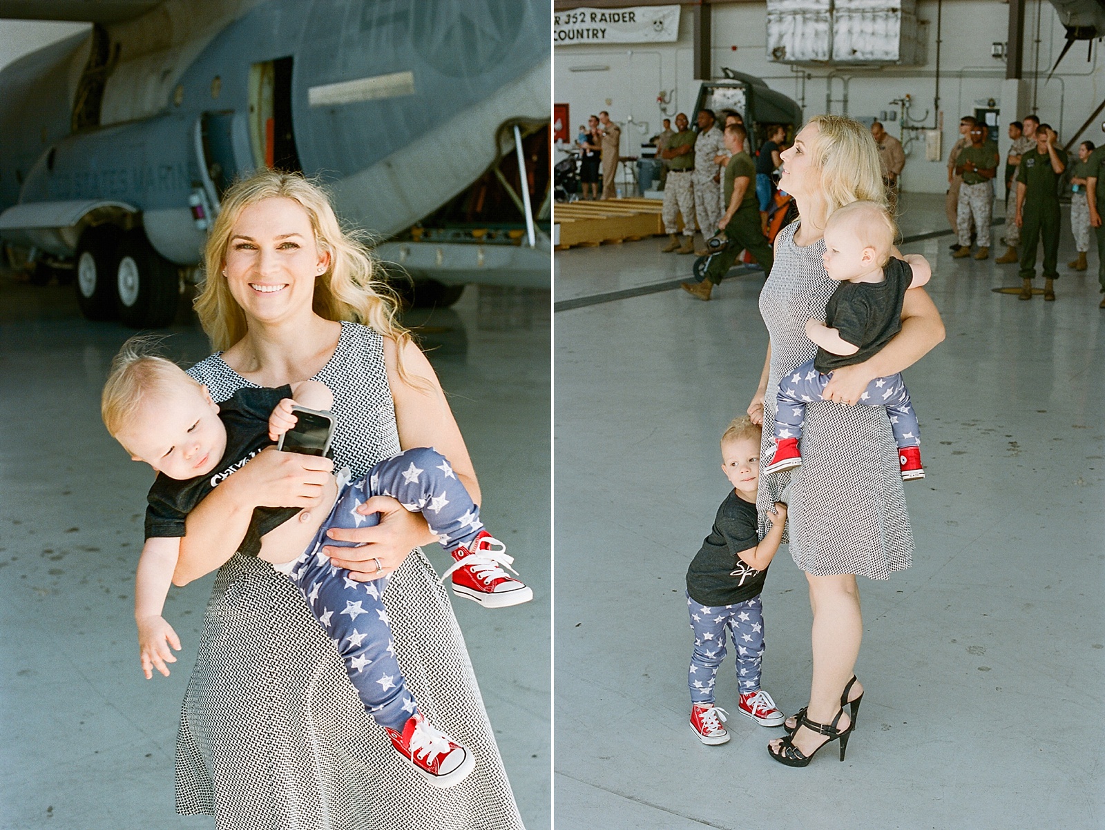 Marine Corps C130 Homecoming at MCAS Miramar from San Diego military homecoming photographer Lauren Nygard