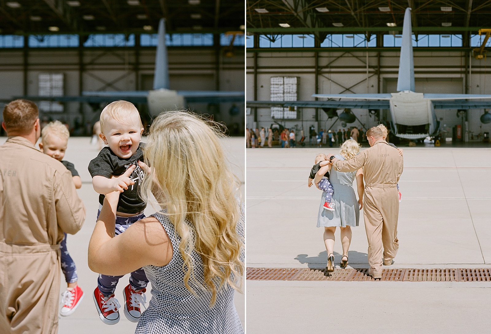 Marine Corps C130 Homecoming at MCAS Miramar from San Diego military homecoming photographer Lauren Nygard