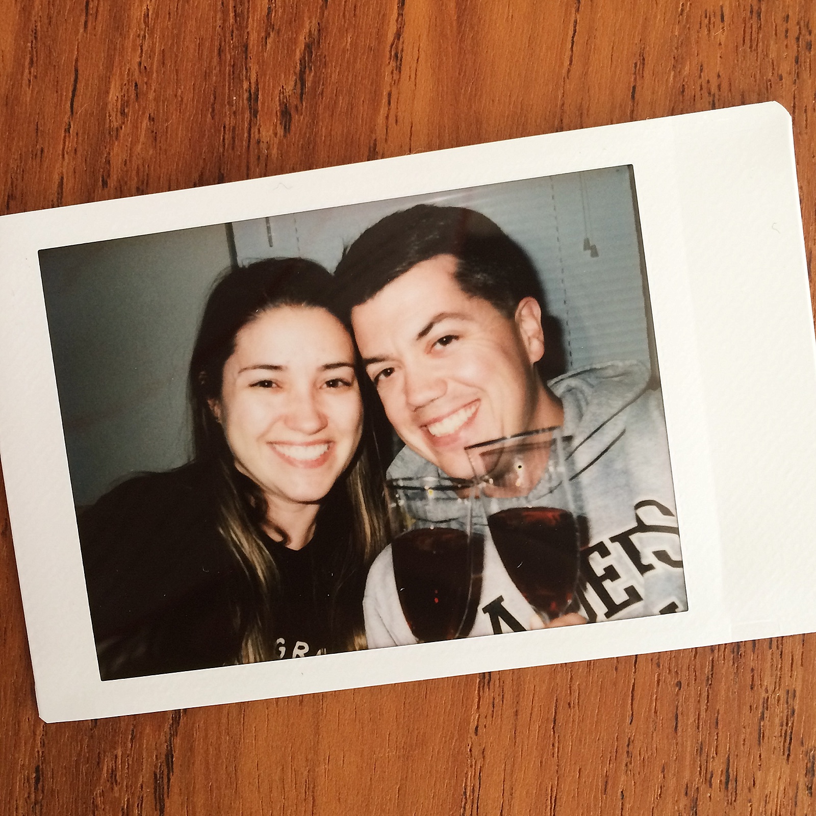 New Year's toast on Instax film