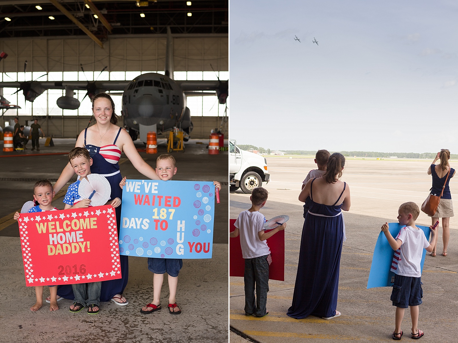 Marine Corps homecoming photography at MCAS Cherry Point from North Carolina portrait photographer Lauren Nygard